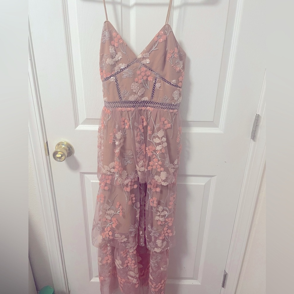 Self-portrait sakura long dress us4 uk8